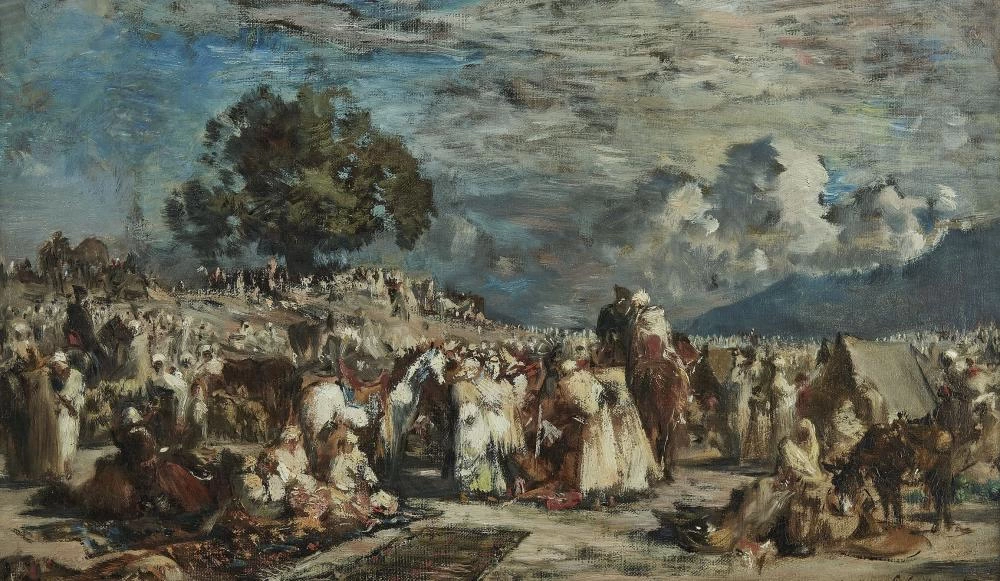 Sosta della carovana nel deserto